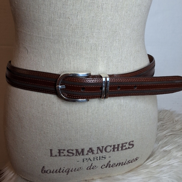 Bragano Two Tone Lux Belt XL NWOT - Picture 1 of 10